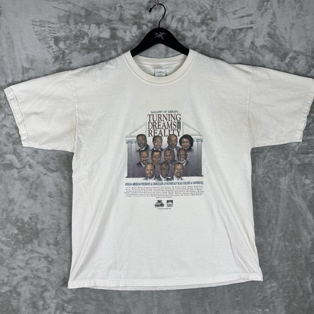 Vintage Gildan Historic African American President Chancellors Colleges T-shirt